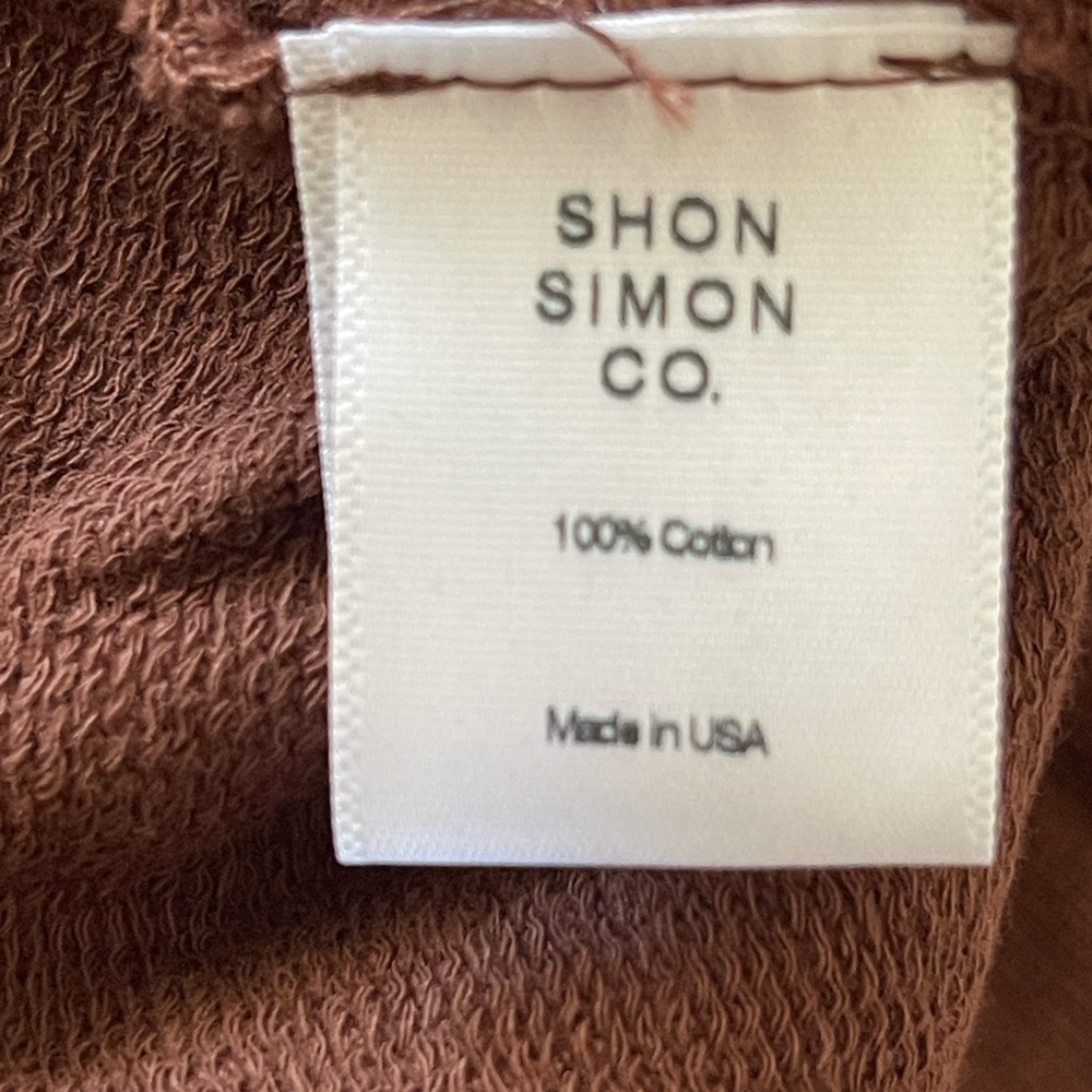 Shon Simon 100% Cotton Drawstring Shorts - Large - Picture 4 of 8